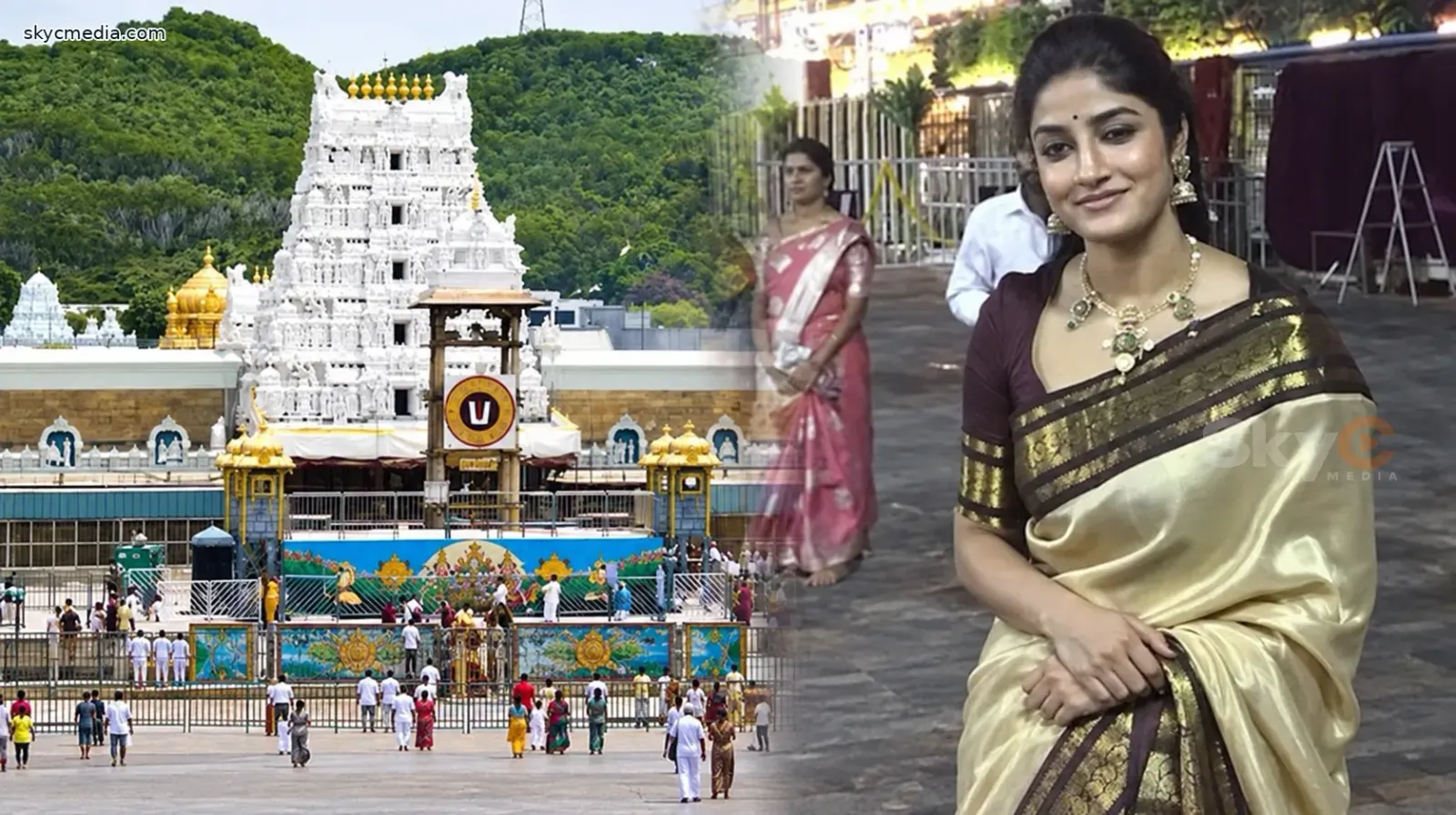 మహారథోత్సవం వేళ తిరుమల శ్రీవారిని దర్శించుకున్న డింపుల్! మహారథోత్సవం వేళ తిరుమల శ్రీవారిని దర్శించుకున్న డింపుల్!
