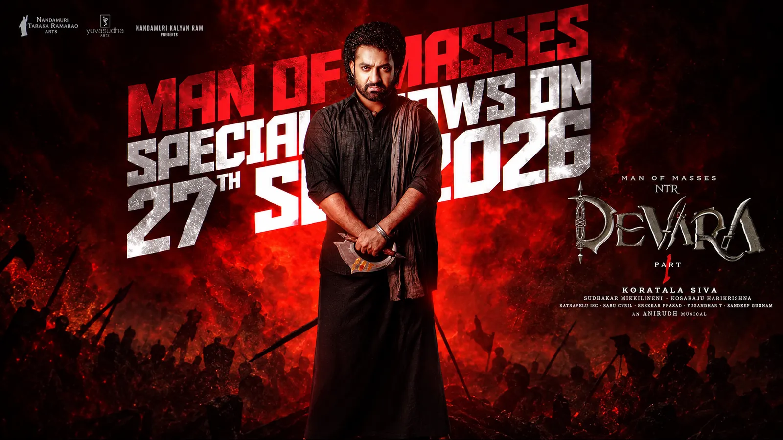 సెప్టెంబర్ 27న దేవర రెండేళ్ల వేడుకకు స్పెషల్ ఫ్యాన్ షోలు