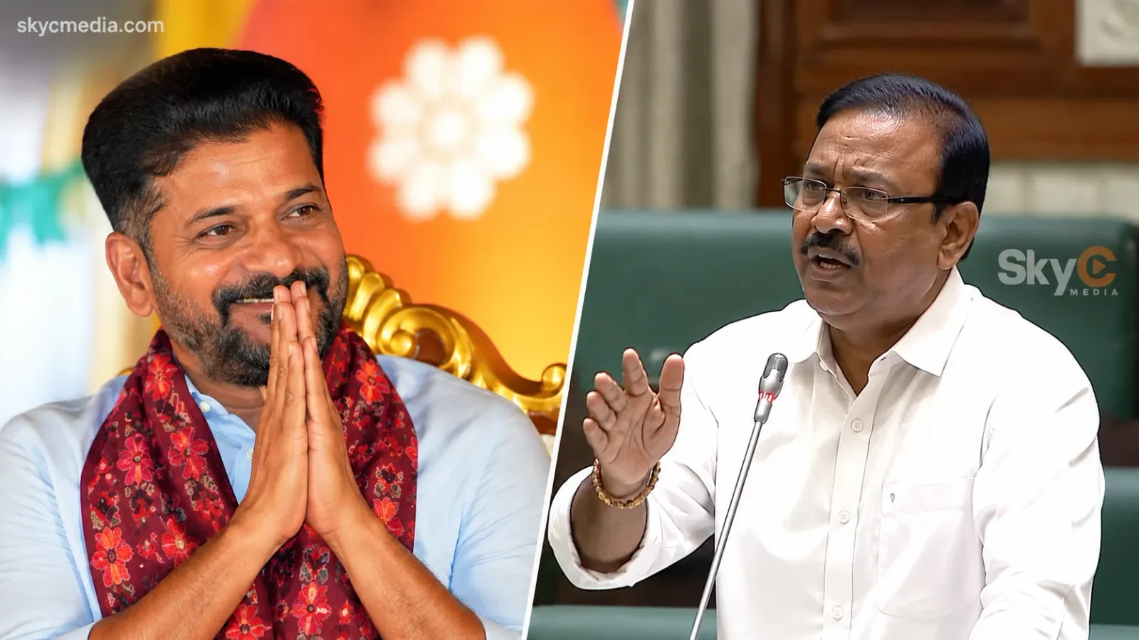 రేవంత్ స్థానంలో పొంగులేటి పేరు.. సభలో నోరుజారిన ఎమ్మెల్యే! రేవంత్ స్థానంలో పొంగులేటి పేరు.. సభలో నోరుజారిన ఎమ్మెల్యే!