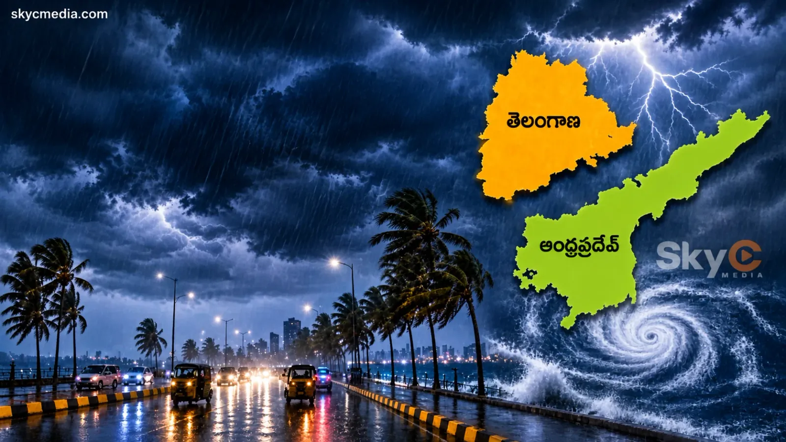 తెలంగాణ, ఏపీలో ఉరుములతో కూడిన భారీ వర్షాలు